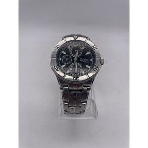 Armitron Watch Men Silver Tone Round 50M Stainless Day Date New Battery 6p27